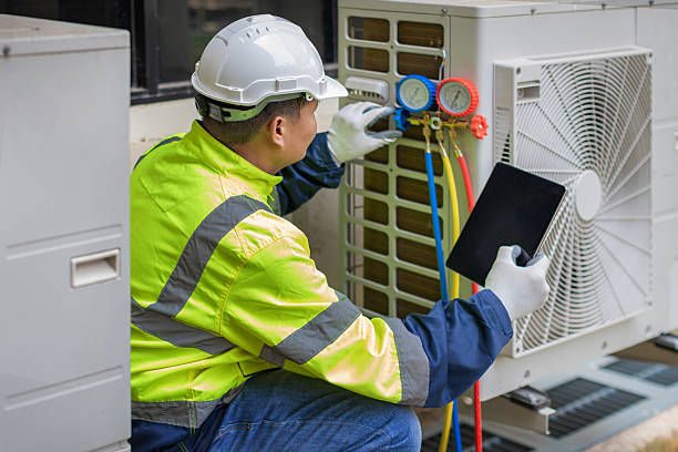 Professional Hvac Maintenance technician working in Devens, MA